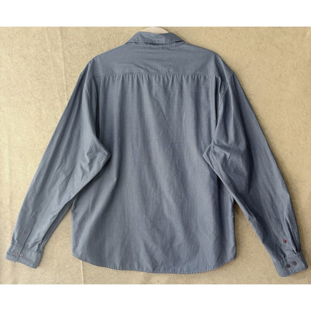 International Report Long Sleeve Shirt Mens‎ Sz XXL Blue Geometric Pocket - Picture 2 of 8